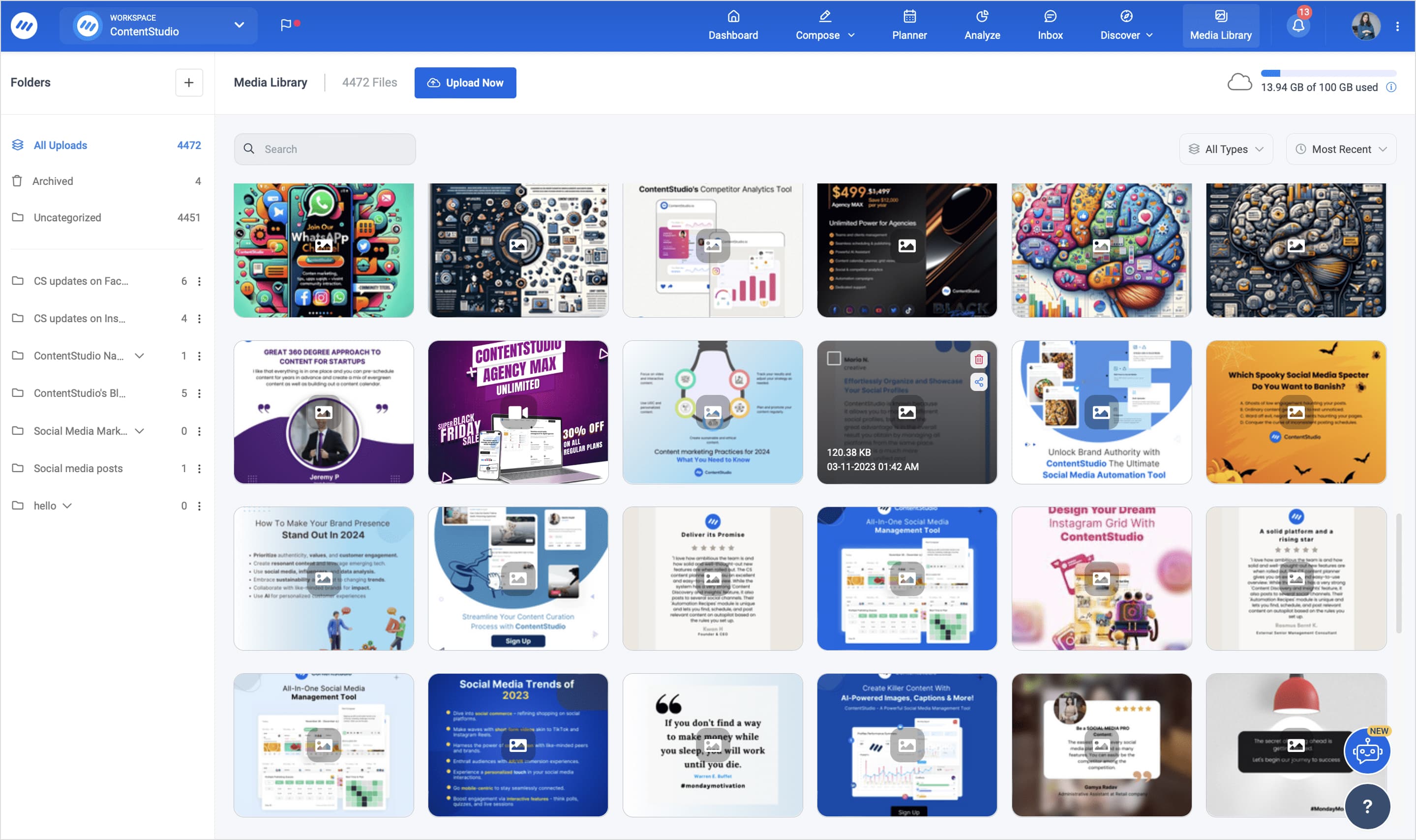 ContentStudio Calendar