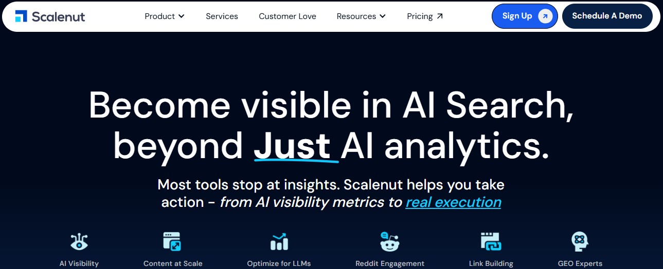 Scalenut landing page