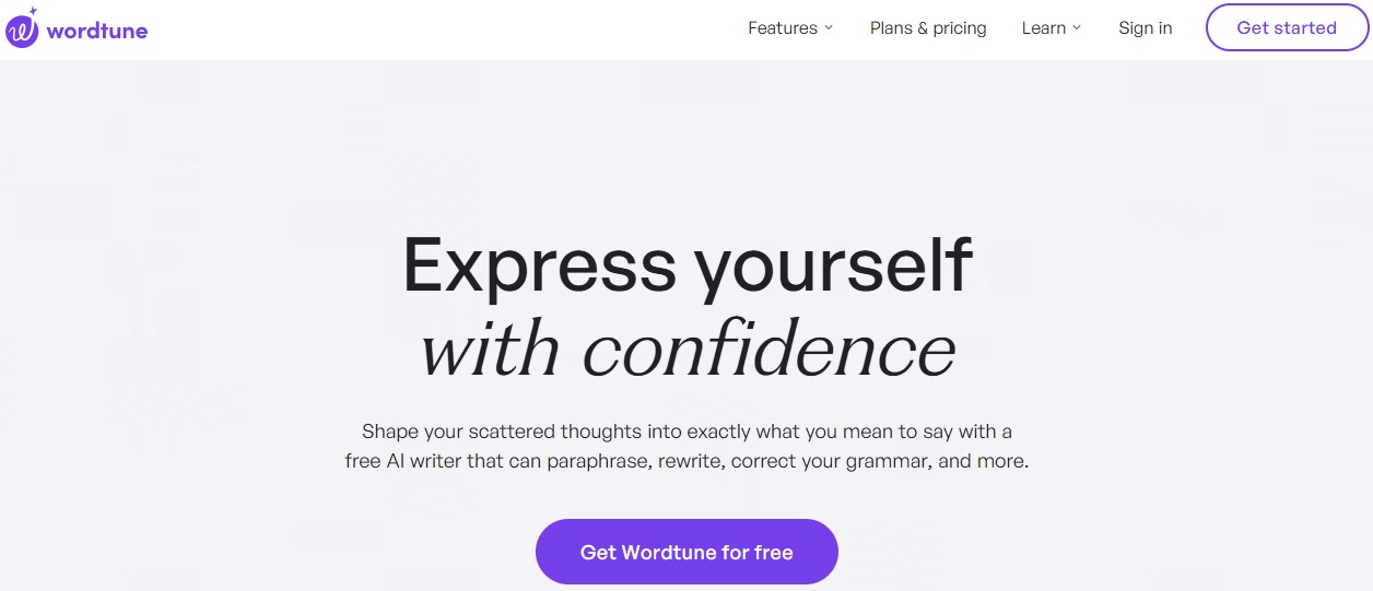 Wordtune content editor