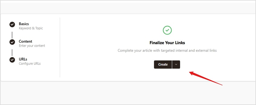 Finalize your links