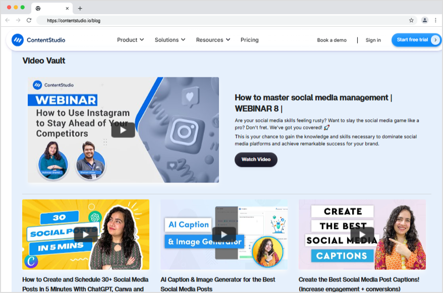 ContentStudio blog