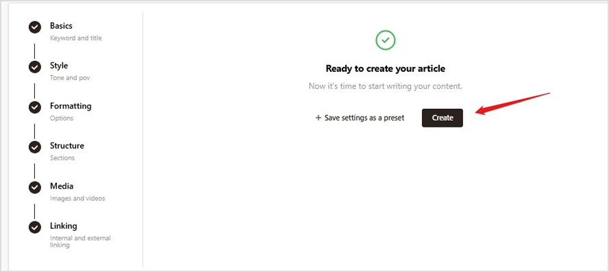 Create your article
