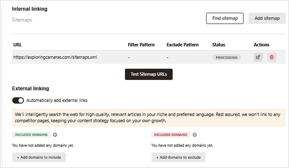 Add sitemap