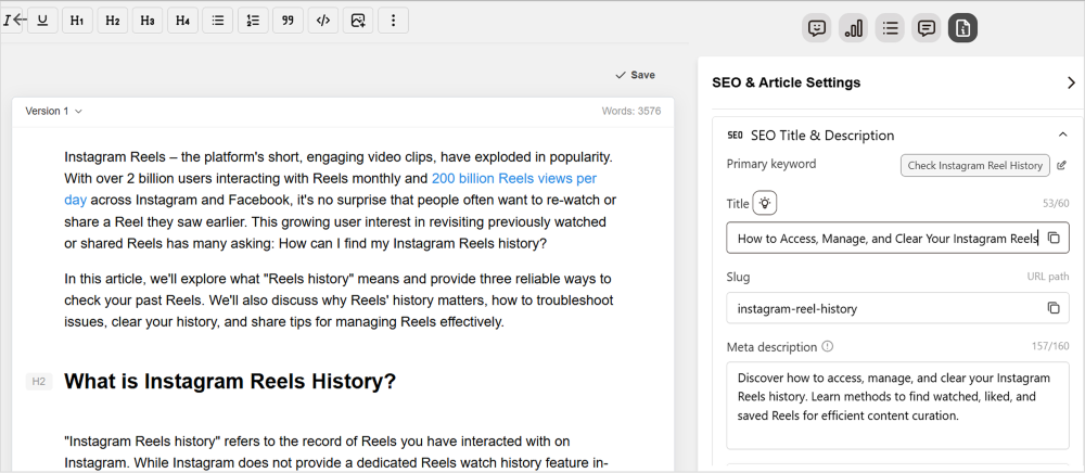 Built‑in keyword optimization guidance