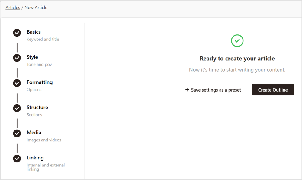 SEO‑driven outline and structure generator