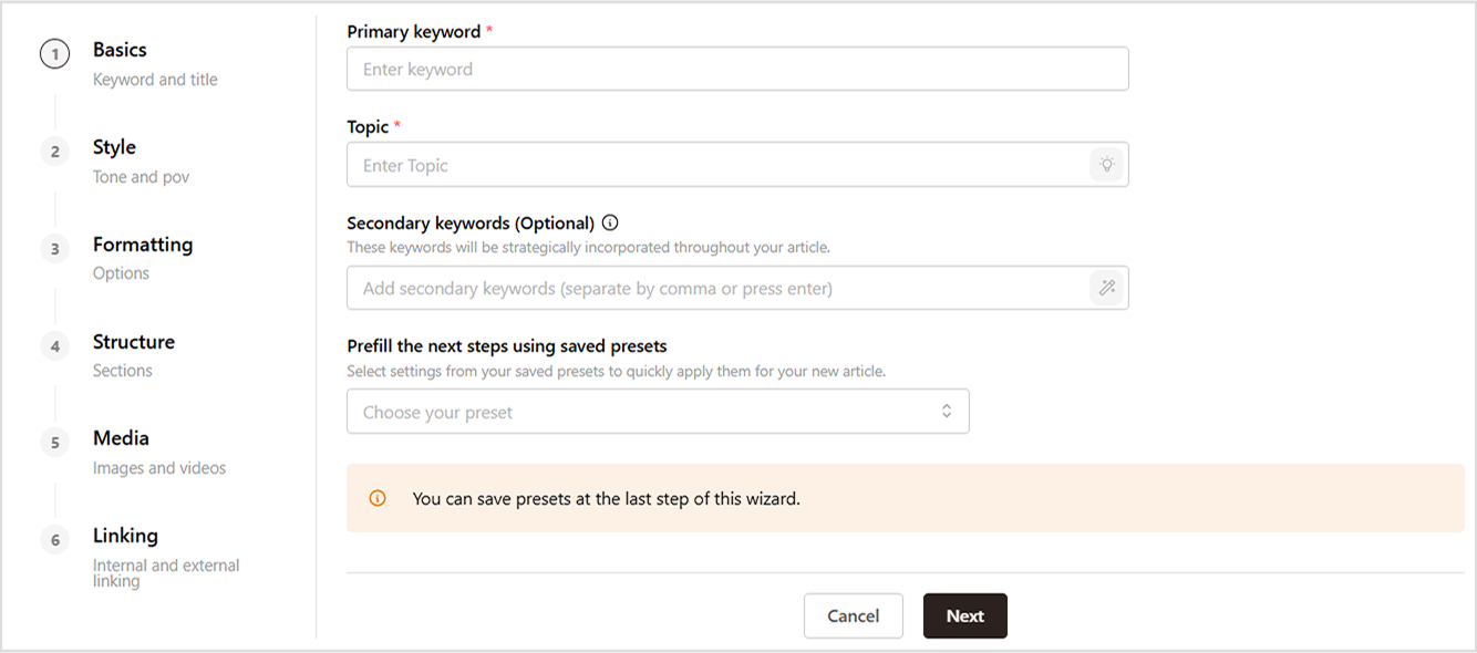 customize content formating