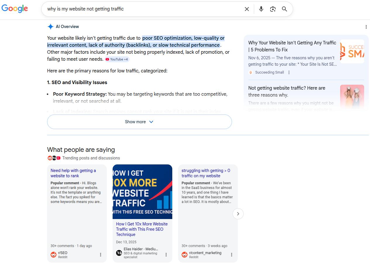 Question-based keyword example shown