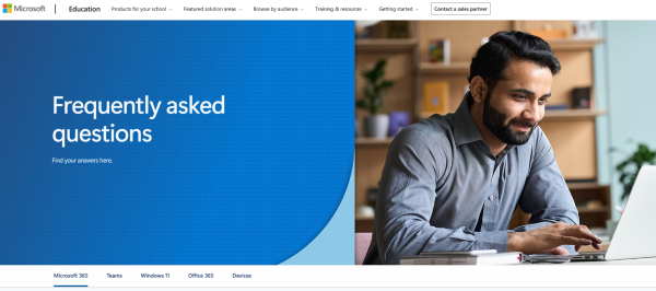 Microsoft FAQ pages.