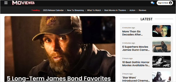 The MovieWeb blog.