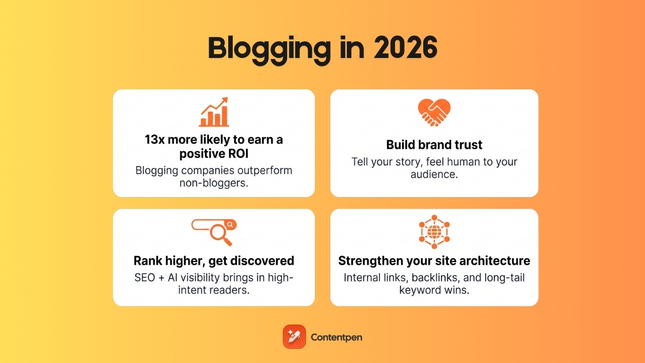 Reasons why you should have a blog in 2026.