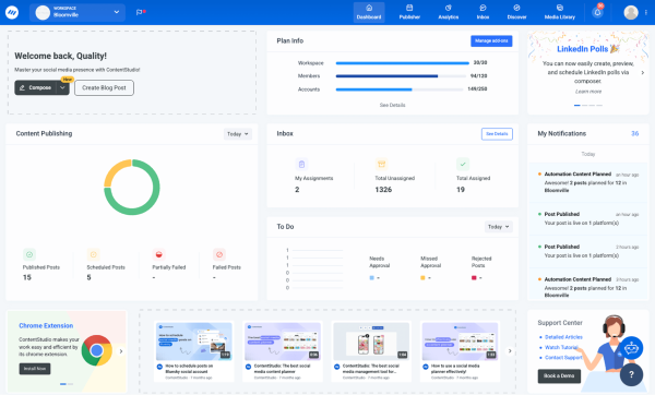ContentStudio's all-in-one solution