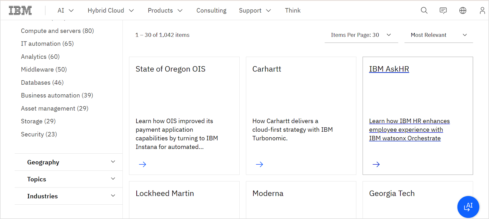 IBM case studies example.