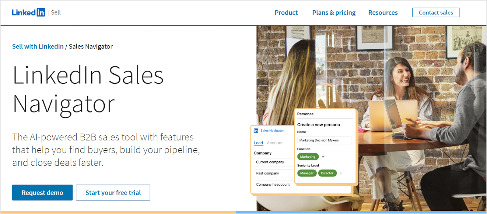 LinkedIn Sales Navigator.