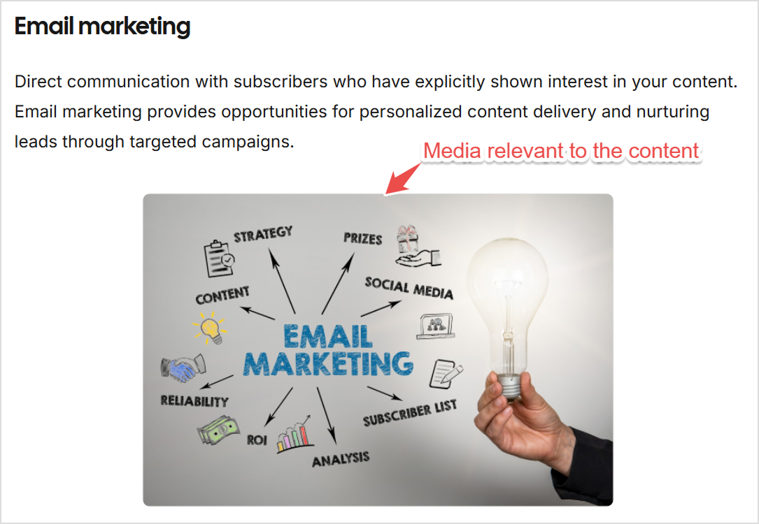 Email marketing - contentpen