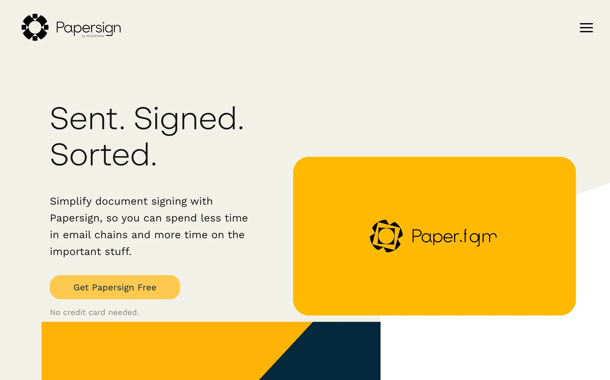 Papersign BF deal