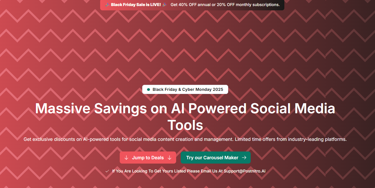 PostNitro Black friday deal