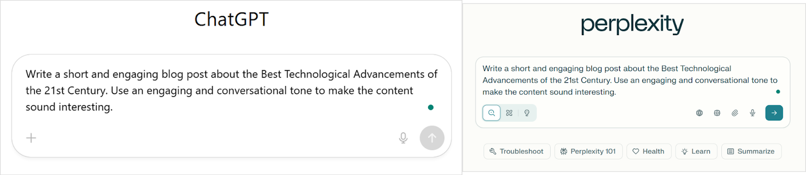 Cahtgpt vs perplexity
