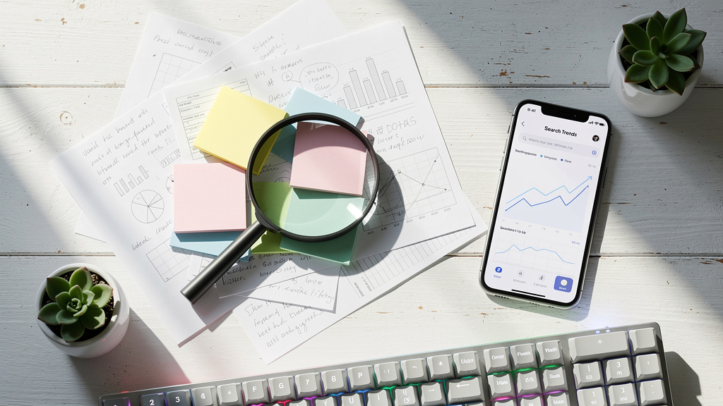 Keyword research and SEO planning materials