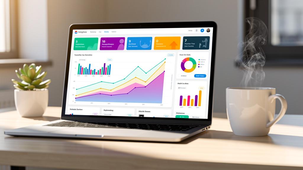 Website traffic analytics showing organic growth