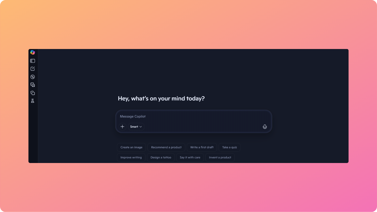 Microsoft Copilot interface