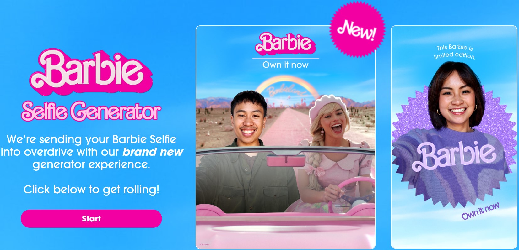 Barbie selfie generator