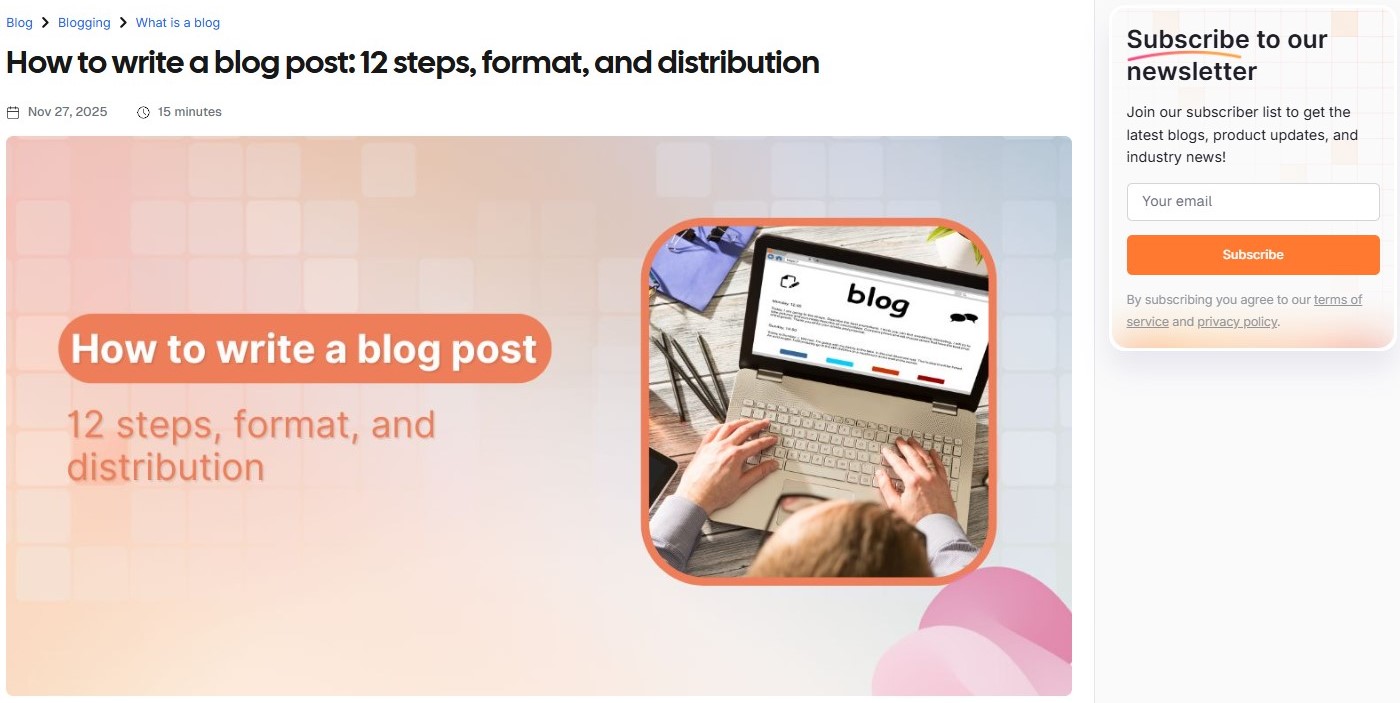 How to write a blog post blog - Contentpen.ai