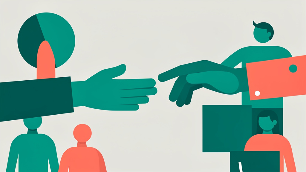 Visual representation of content collaboration and partnerships