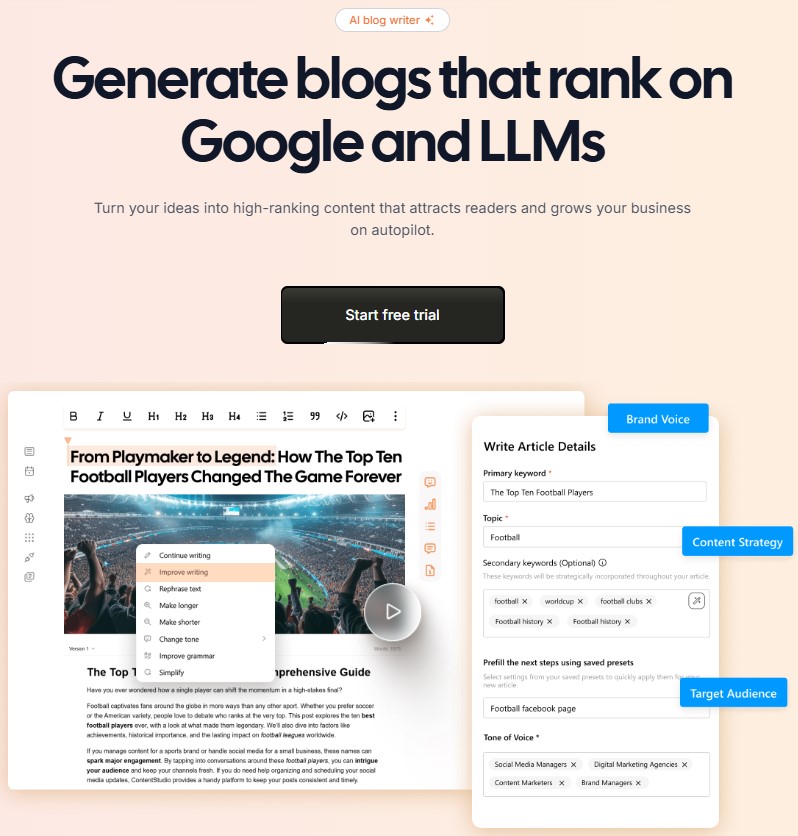 CP landing page - Contentpen.ai