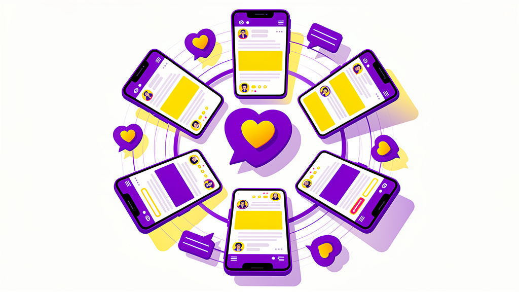 Social media engagement and influencer marketing visualization