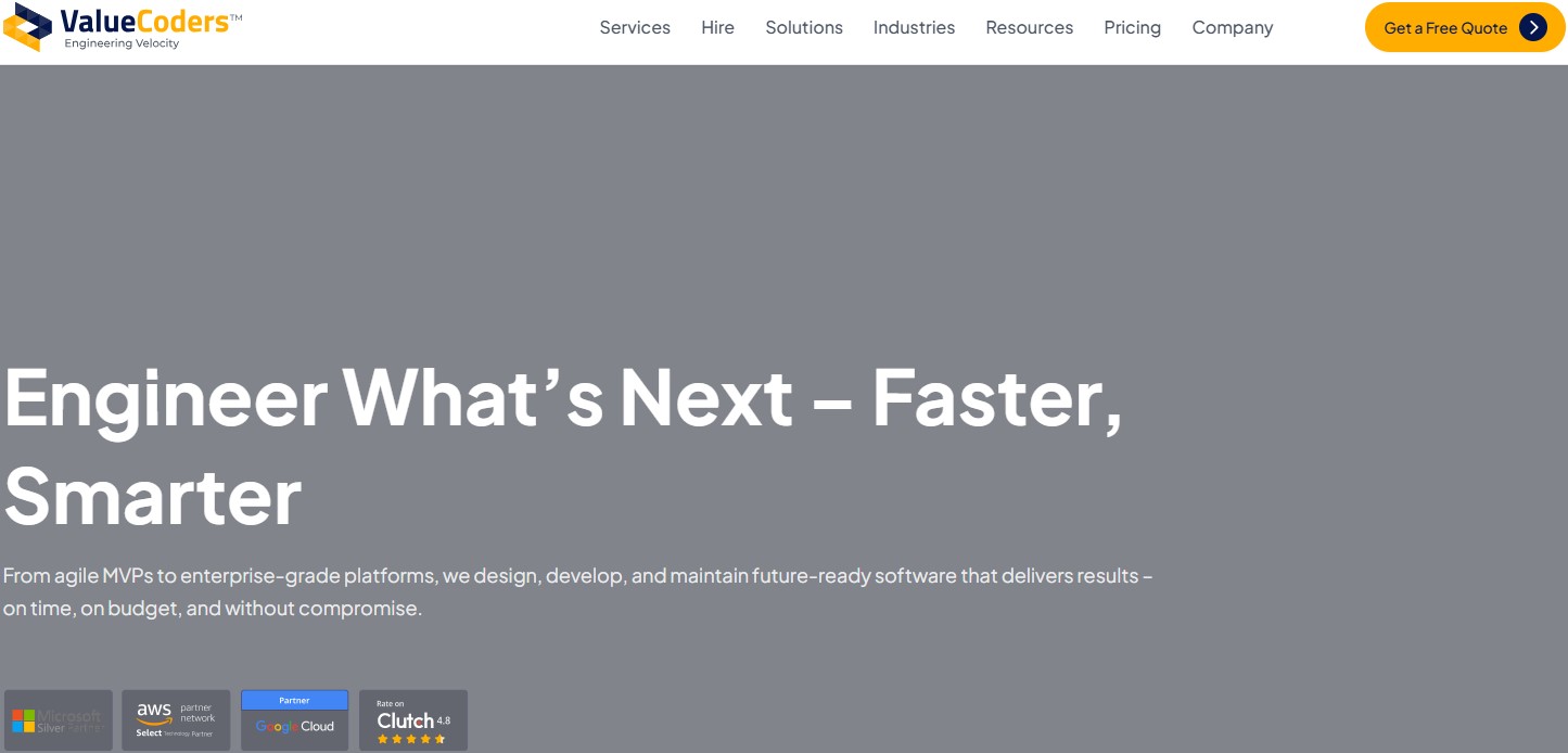 Valuecoders blog page