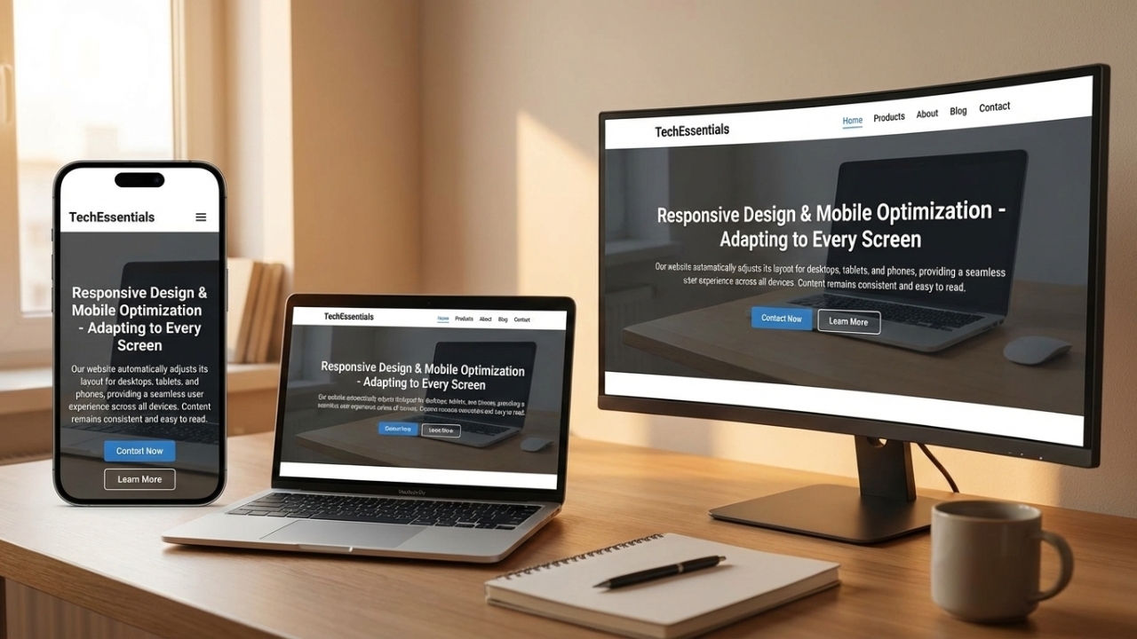 Responsive website image