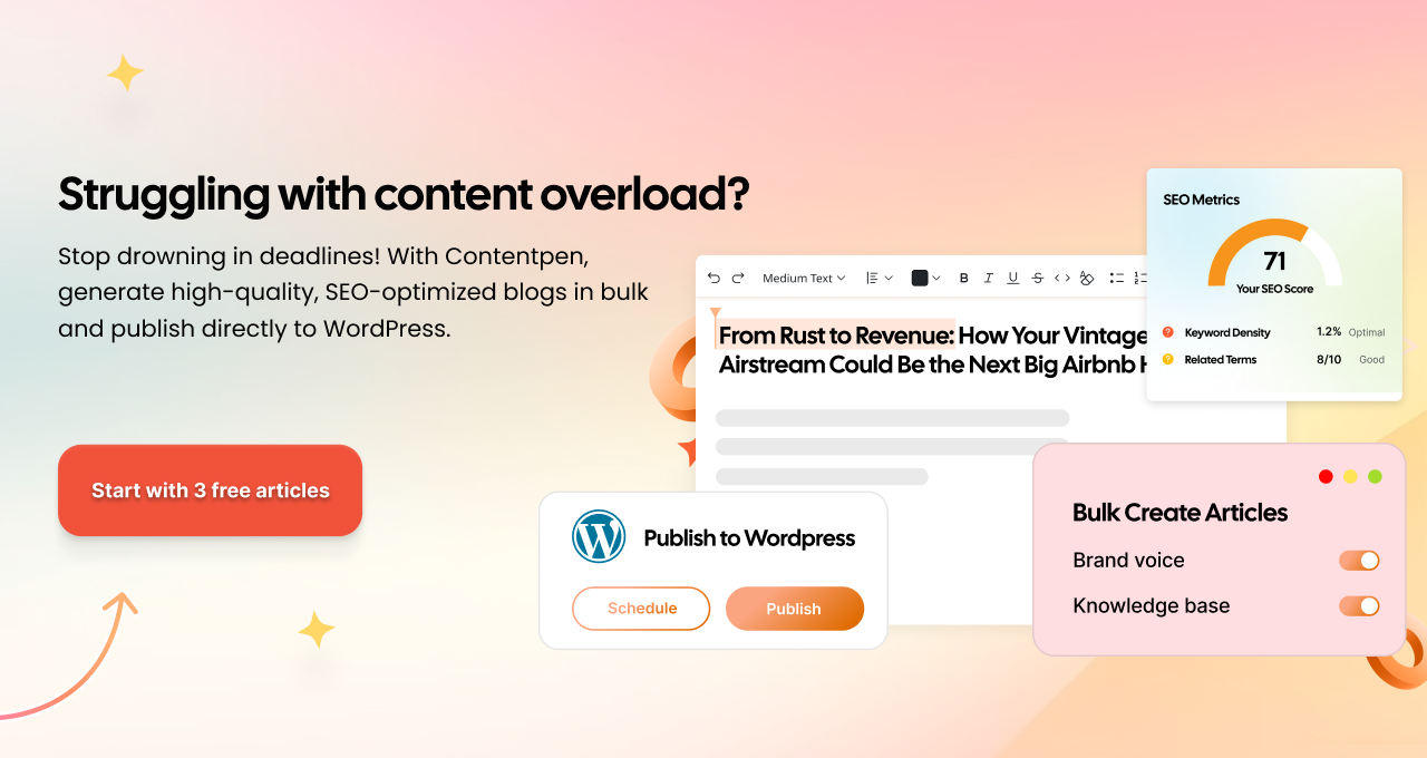 Solving content overload - Contentpen.ai