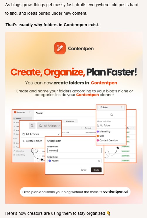 Email marketing example - Contentpen.ai