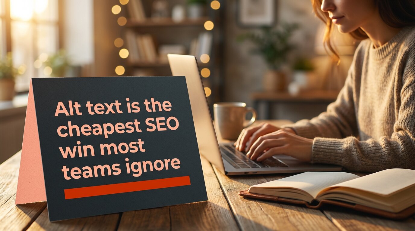 Quote: “Alt text is the cheapest SEO win most teams ignore."