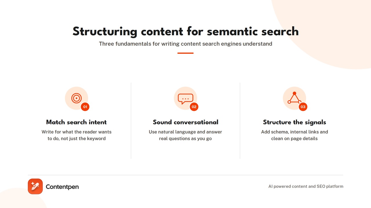 Tips to create semantically optimized content - Contentpen.ai.