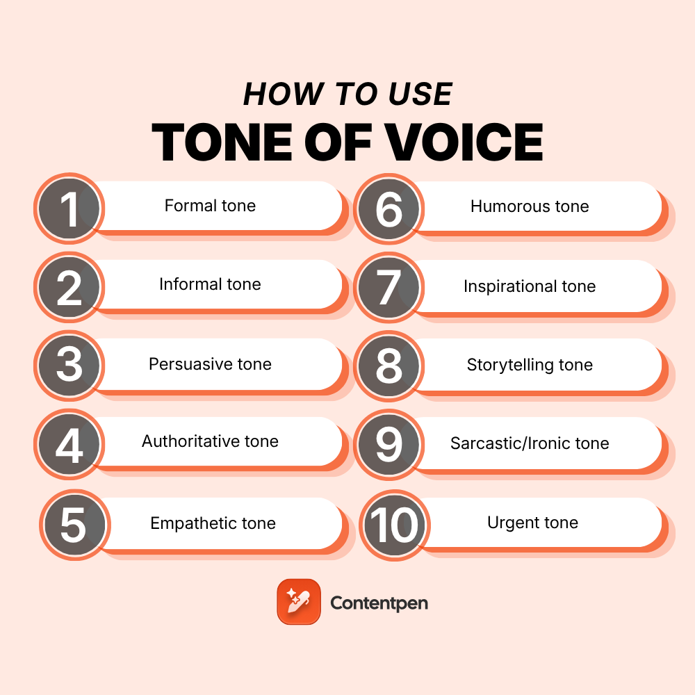 How to use tone of voice in writing?