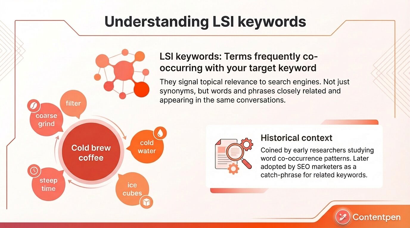 The LSI keywords explained along with their historical context.