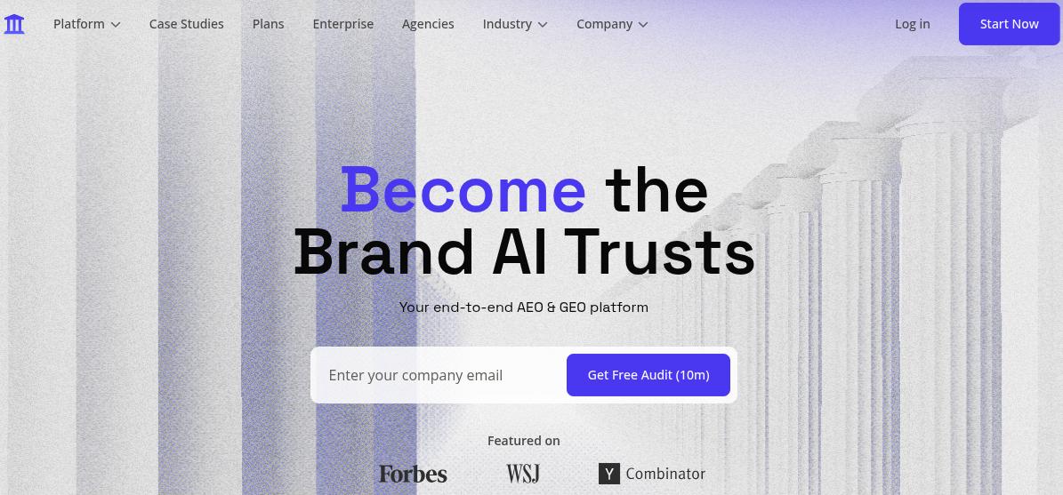 AthenaHQ landing page.