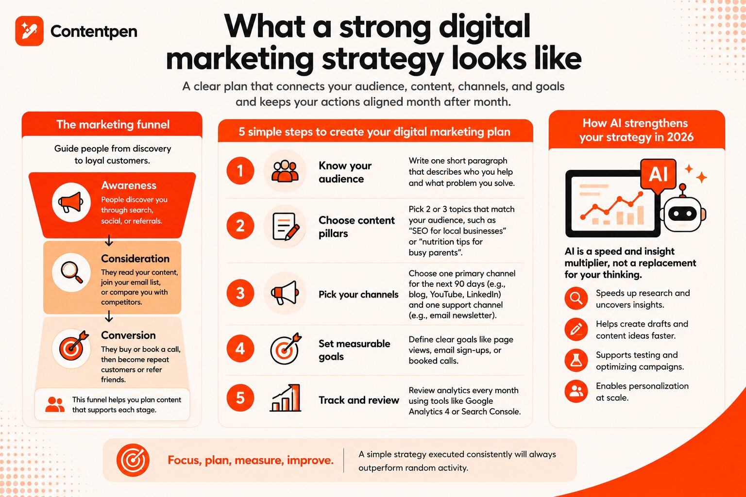 What a strong digital marketing strategy looks like - Contentpen.ai.