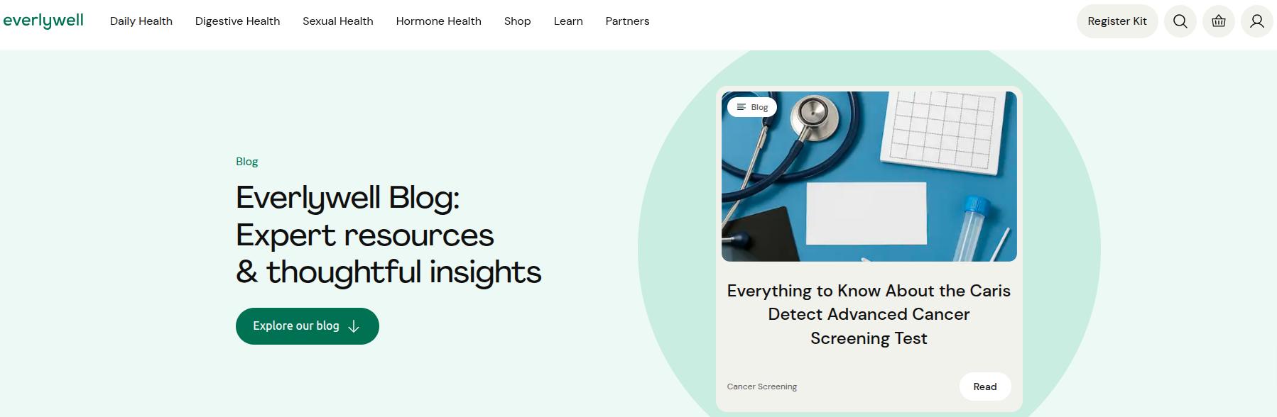 Everlywell product blog.