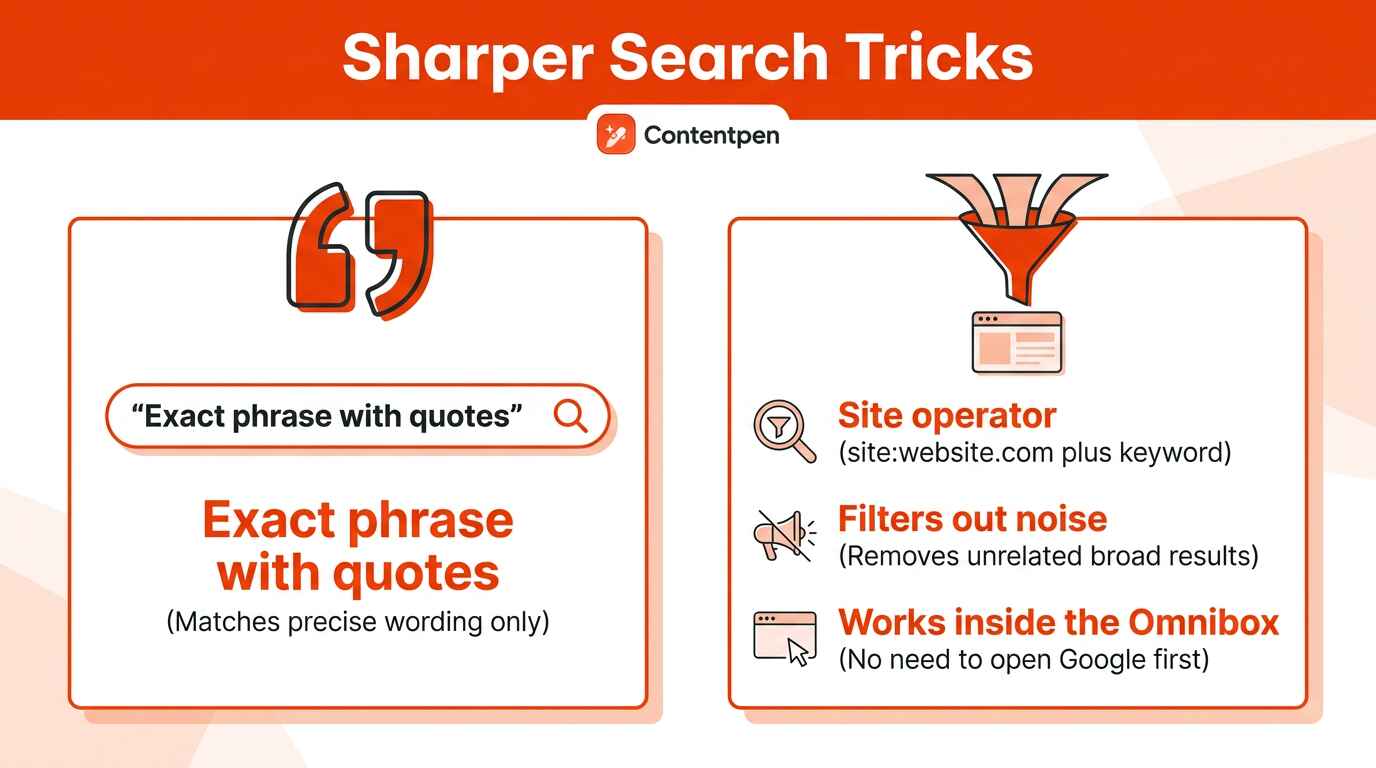 Tips for smarter Google searches.