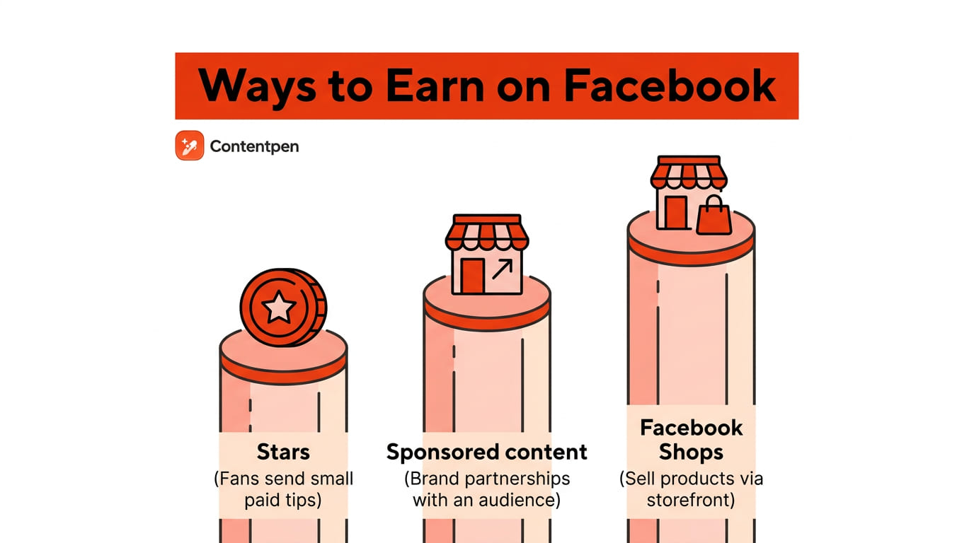 Making money through Facebook blogging.