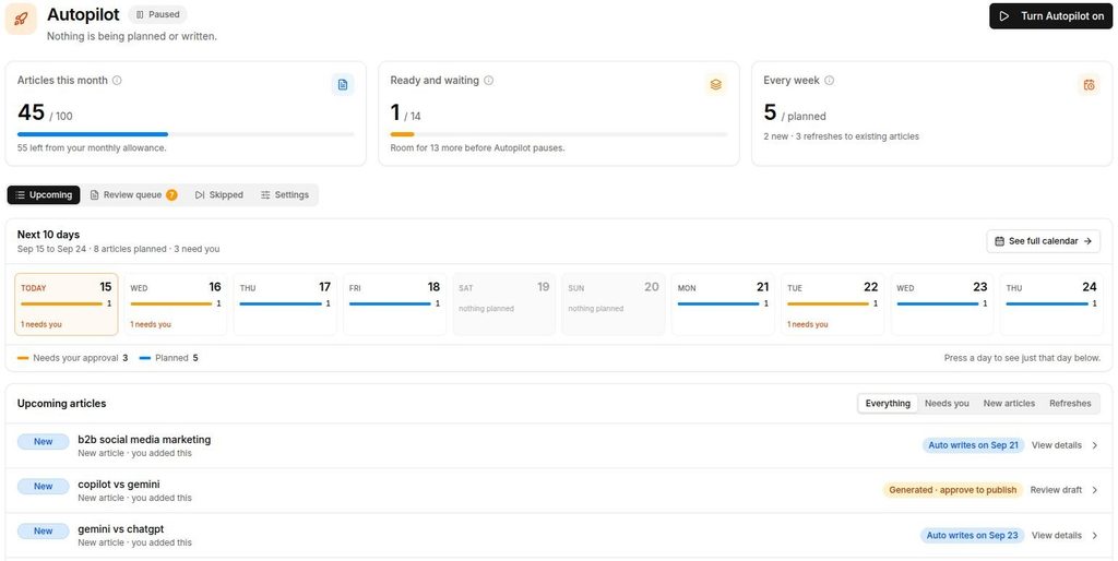SEO content autopilot - Contentpen.ai.