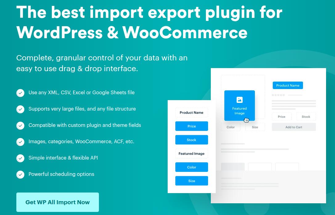 WP All Import landing page.