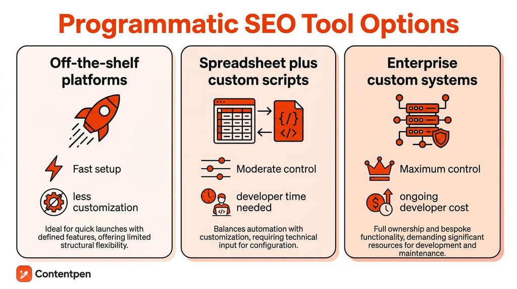Programmatic SEO tool options.